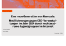 CeMAS – Research Paper: Eine neue Generation von Neonazis: Mobilisierungen gegen CSD-Veranstaltungen im Jahr 2024 durch rechtsextreme Jugendgruppen im Internet